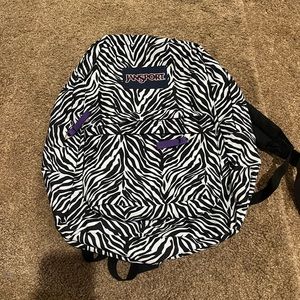 Zebra jansport backpack